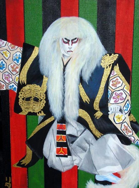 446x604 Kabuki Lion By Taichiorange - Kabuki Painting
