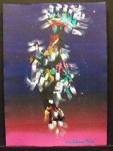 225x300 Pablo Antonio Milan Kachina Dancer Acrylic On Paper Original - Kachina Painting