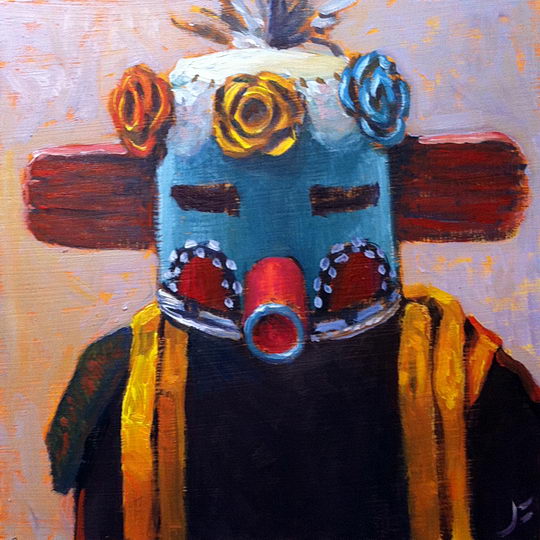 540x540 Velvet Shirt Kachina Daily Painting - Kachina Painting