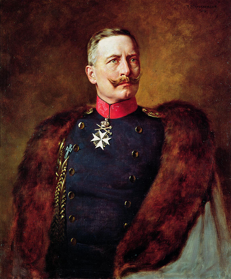 744x900 Portrait Of Kaiser Wilhelm Ii 1859 1941 Photograph By Bruno - Kaiser Wilhelm Painting