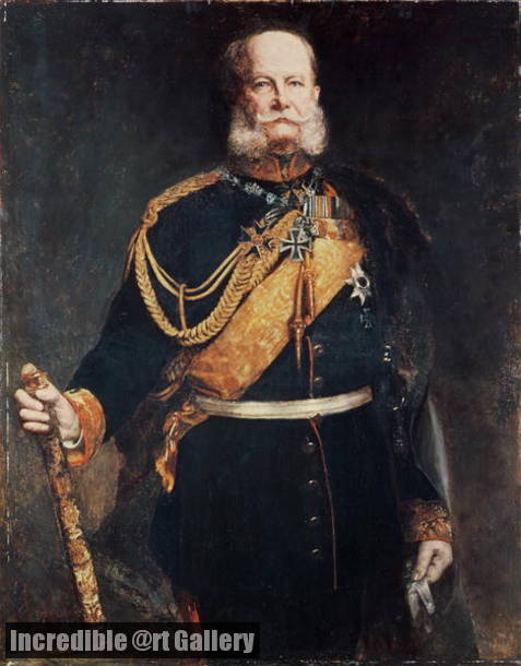 477x610 Kaiser Wilhelm I By Gottlieb Biermann - Kaiser Wilhelm Painting