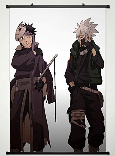 370x500 Naruto Wall Scroll Poster Fabric Painting For Anime - Kakashi Painting