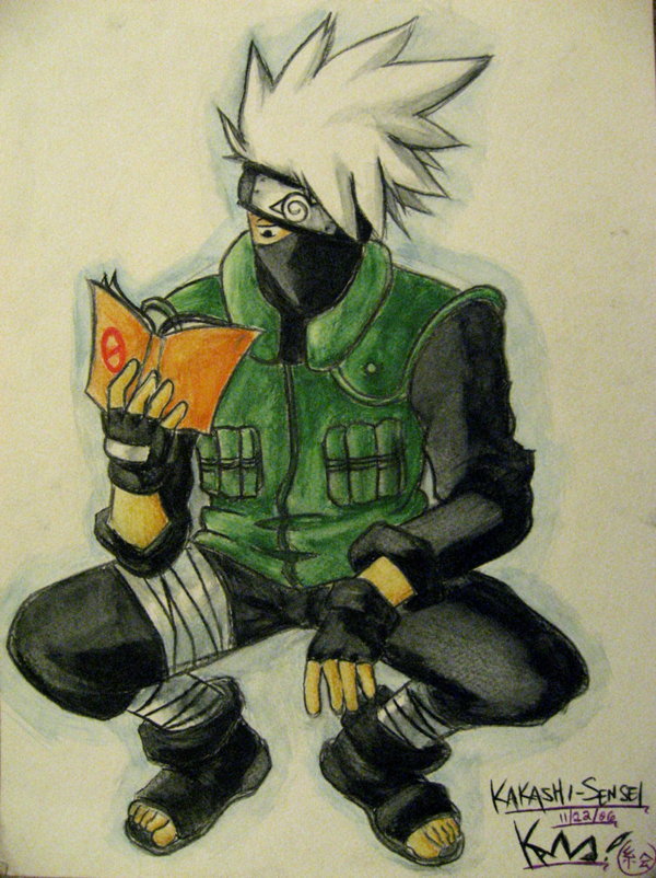 600x802 Kakashi Painting By Teku San - Kakashi Painting