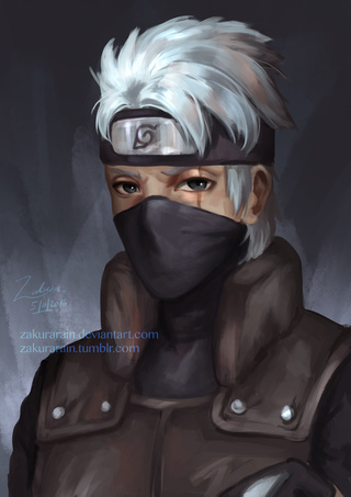 320x453 By Sketchforlife109 - Kakashi Painting