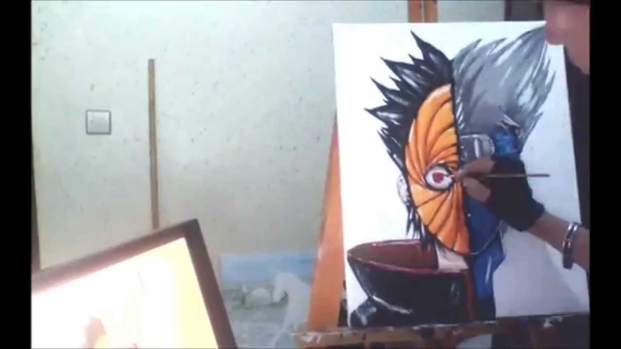 1280x720 Kakashi And Obito Painting - Kakashi Painting