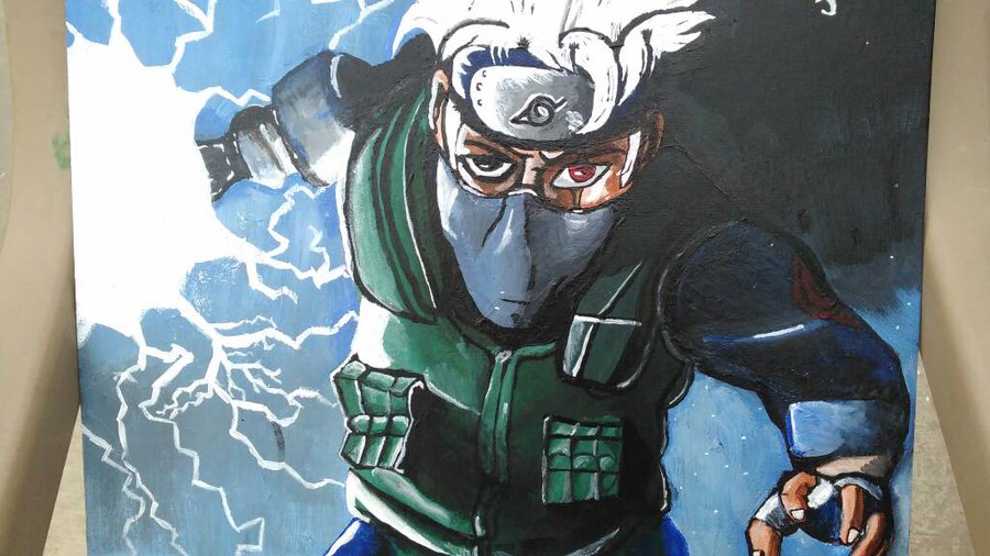 900x506 Kakashi Painting By Defiantanime - Kakashi Painting