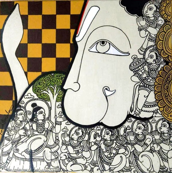 690x692 The Millenary Art Of Fabric Painting Kalamkari - Kalamkari Painting