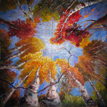 432x432 Palette Knife Painters, International Kaleidoscope Of Dreams - Kaleidoscope Painting