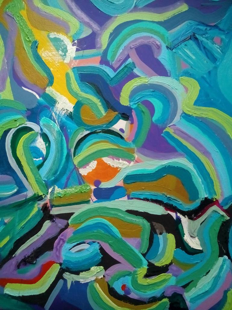 770x1027 Saatchi Art Kaleidoscope Painting By Dolores Feliz - Kaleidoscope Painting