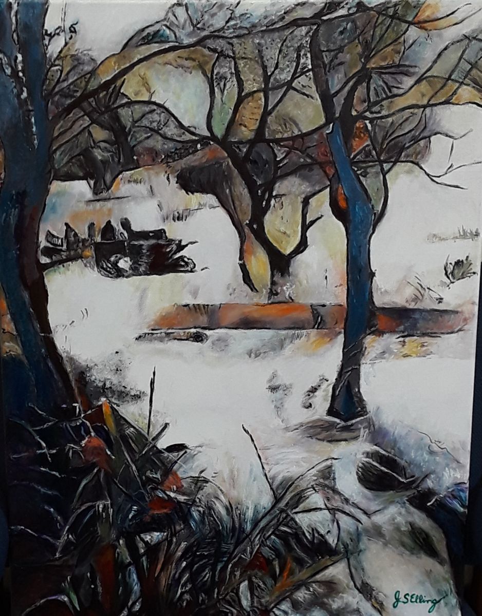 938x1200 Snow In A Kaleidoscope (J S Ellington) - Kaleidoscope Painting