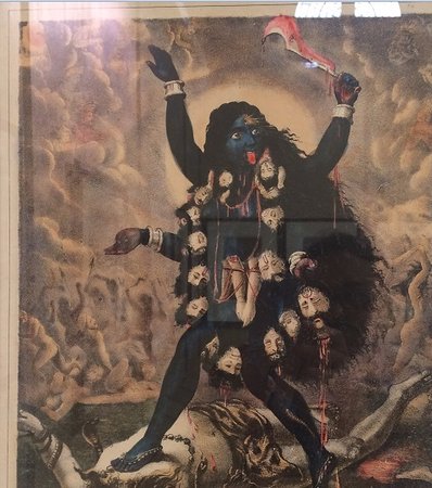 398x450 Painting Of Kali In The Bengal Art Section - Kali Painting