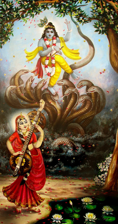 477x900 Dance On Kali Painting By Anjana Das - Kali Painting