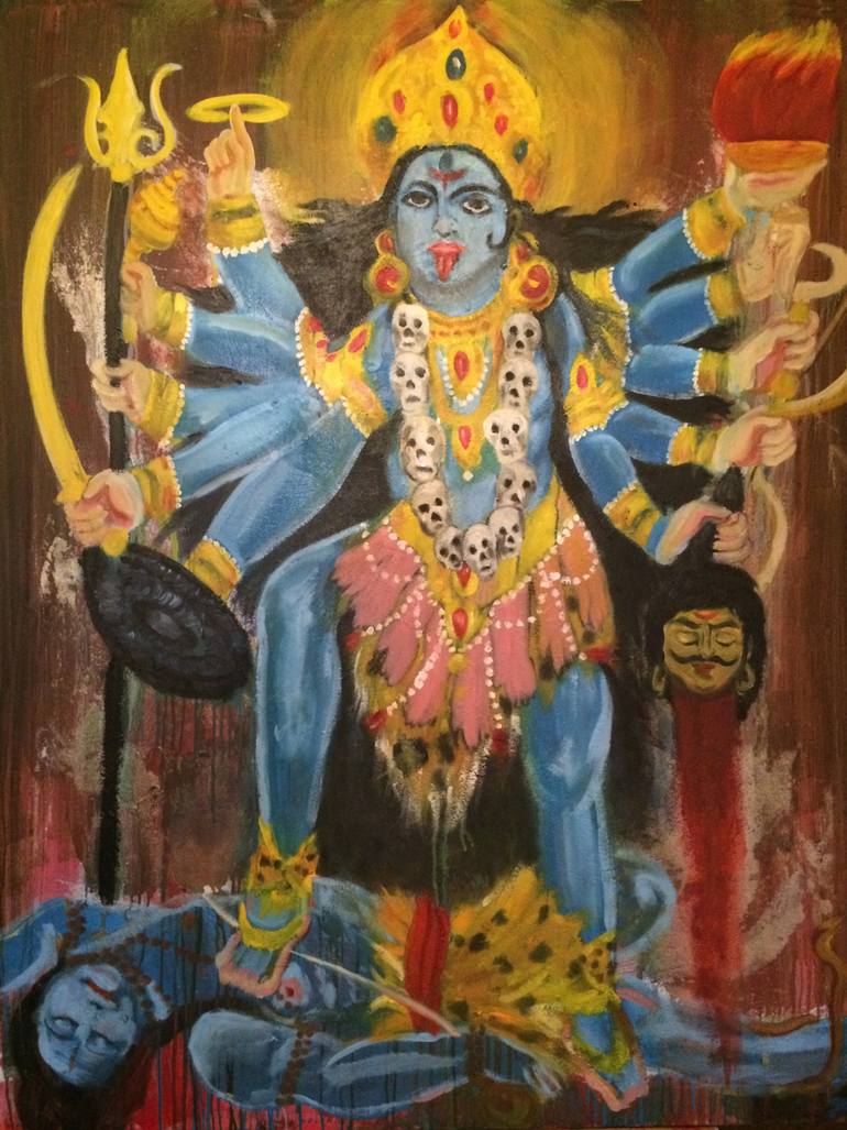 770x1027 Saatchi Art Kali. Painting By Sin Maestro - Kali Painting