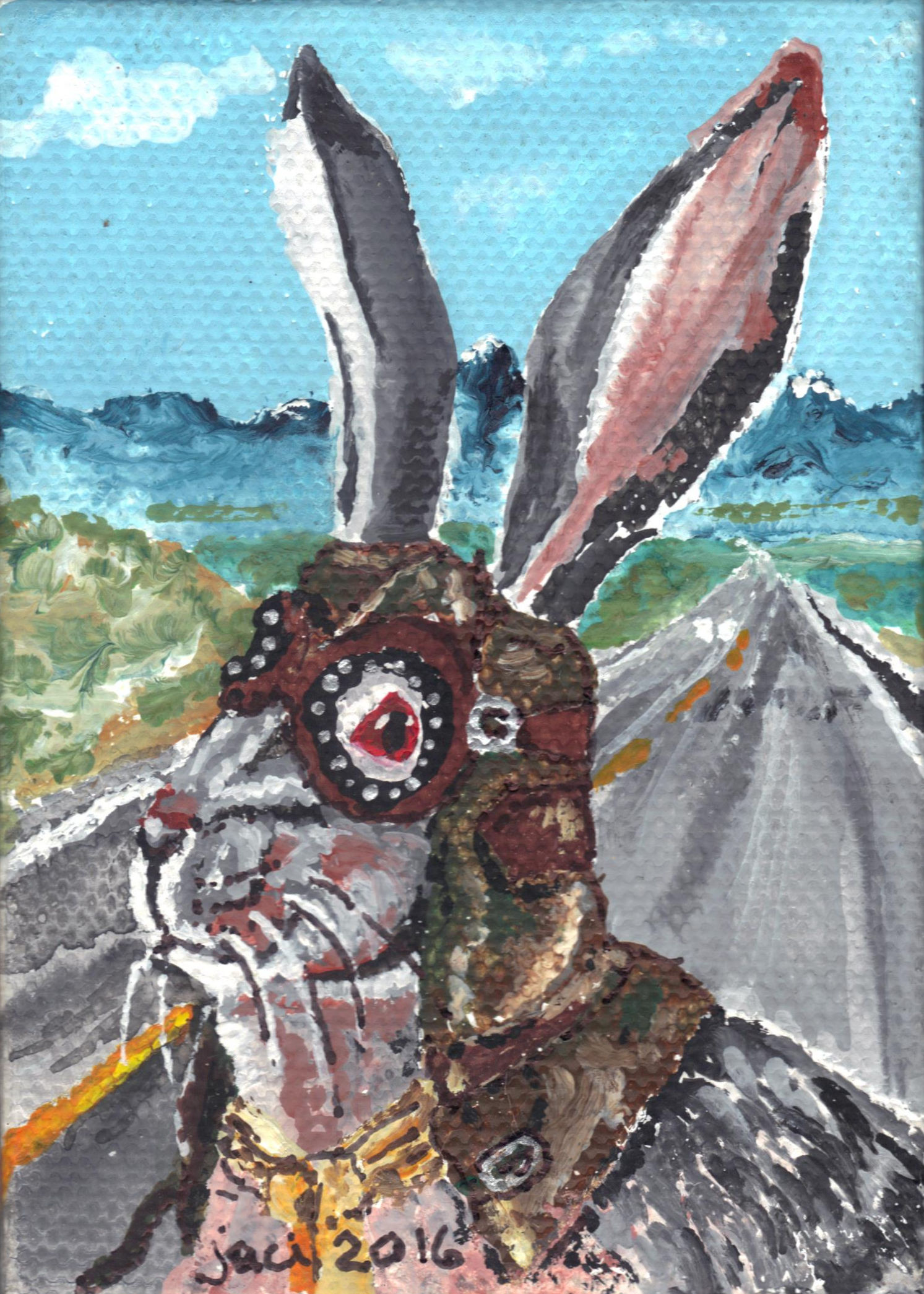 1493x2090 Kamikaze Jack, Moments Before His Demise - Kamikaze Painting