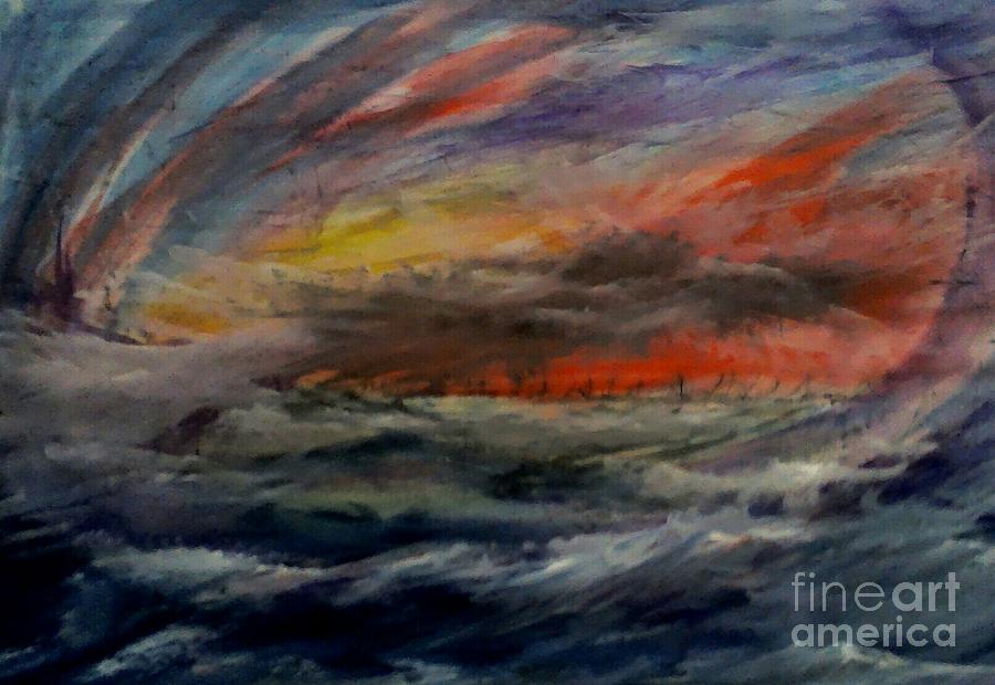 900x620 Kamikaze Painting By Paul Rowe - Kamikaze Painting