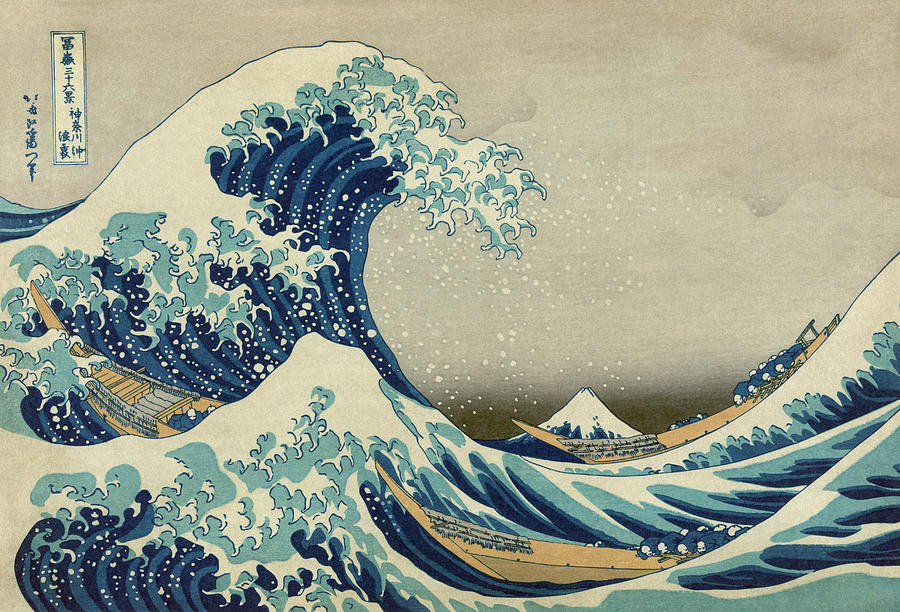 900x612 The Great Wave Off Kanagawa - Kanagawa Painting
