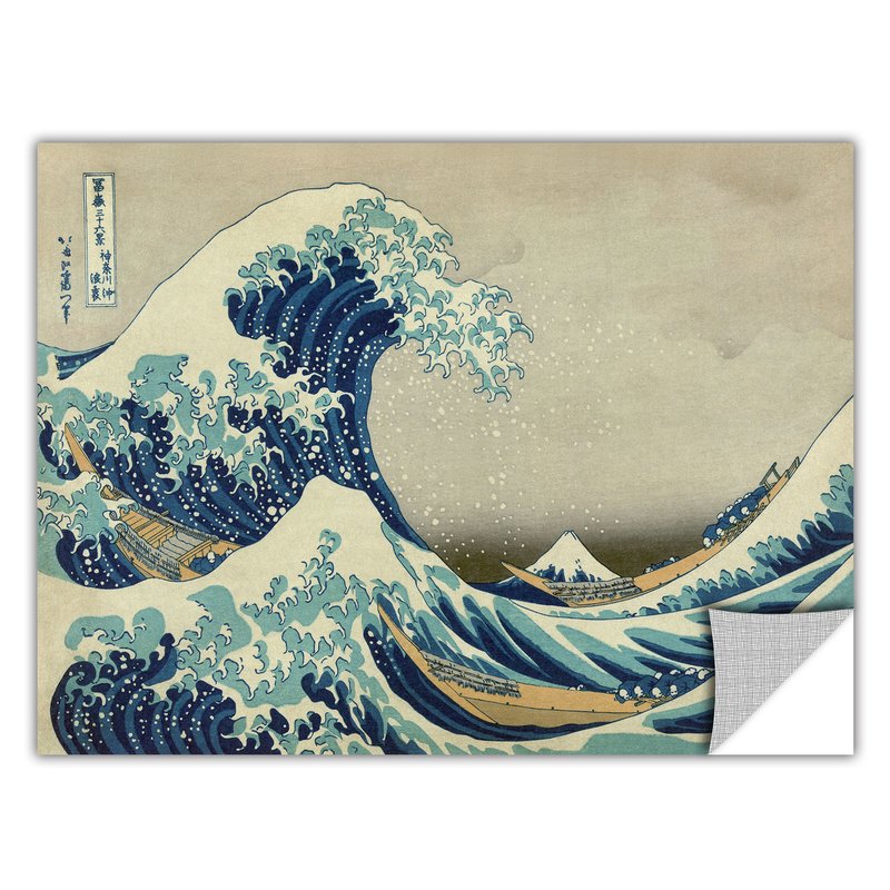 800x800 Artwall The Great Wave Off Kanagawa' By Katsushika Hokusai - Kanagawa Painting