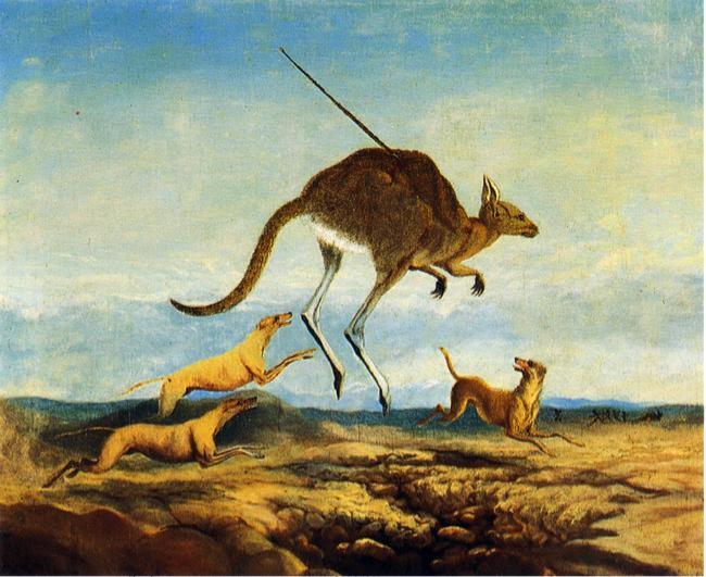 650x531 The First Recorded Painting Of James Alfred Turner - Kangaroo Painting