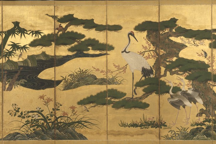 735x490 Rare Japanese Art Comes To Philadelphia Phillyvoice - Kano Painting