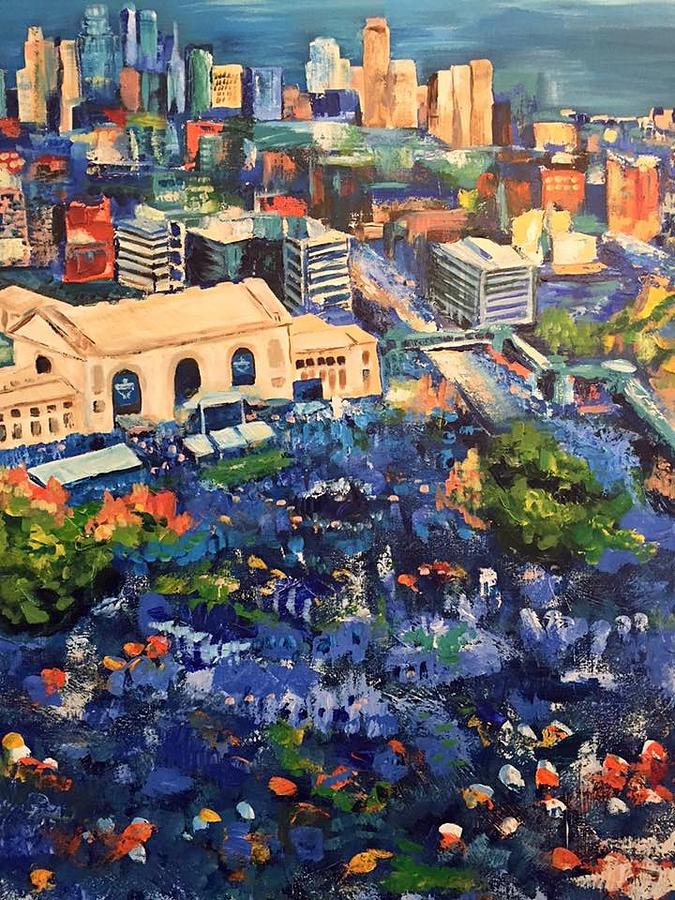 675x900 Kansas City Royals Win Painting By Colleen Gartner - Kansas City Royals Painting