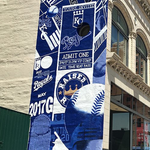500x500 2017 Mural Program Raised Royal - Kansas City Royals Painting