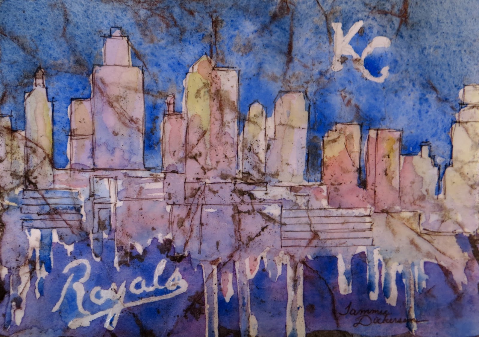 1600x1127 Tammie Dickerson's Artistic Journey Kc Royals! - Kansas City Royals Painting