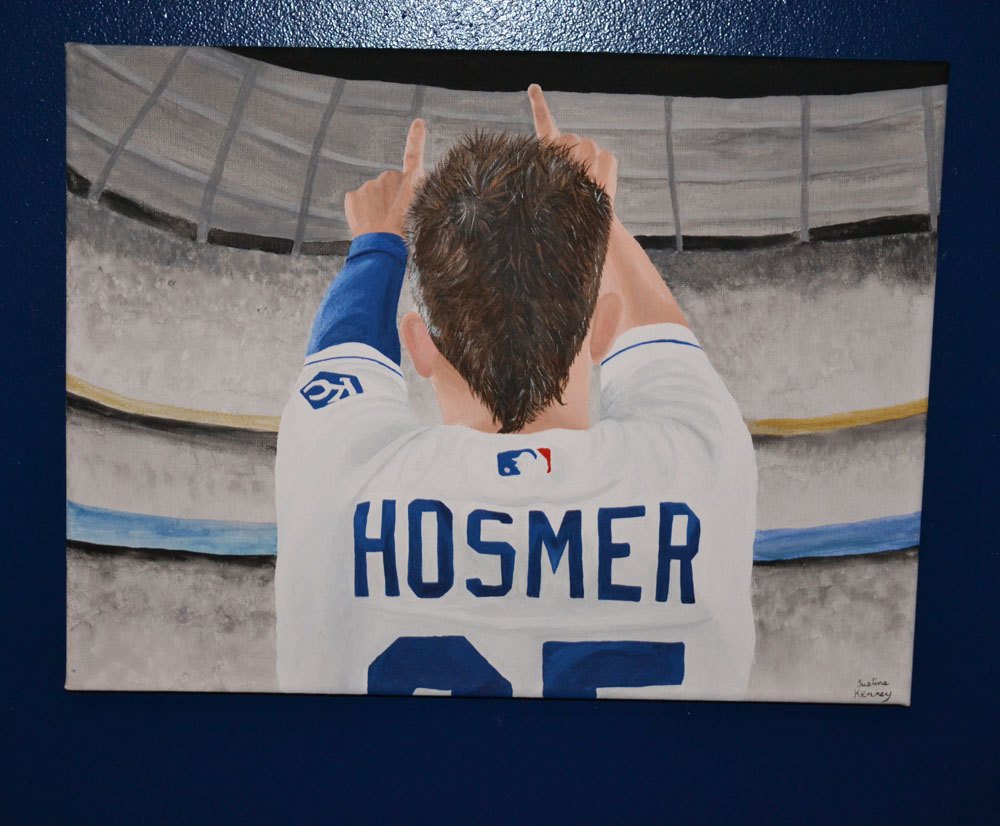 1000x826 Eric Hosmer Kansas City Royals Painting - Kansas City Royals Painting
