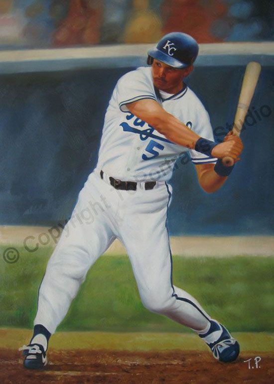 550x771 George Brett, Kansas City Royals - Kansas City Royals Painting