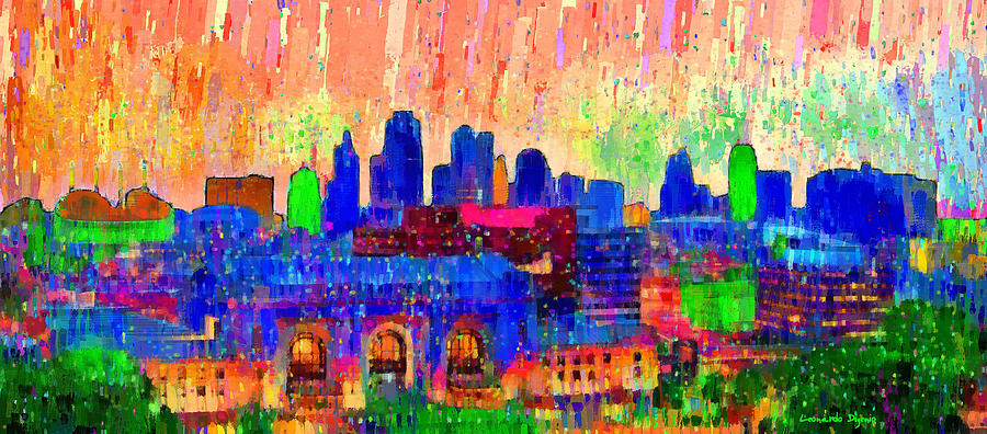 900x396 Kansas City Skyline 207 - Kansas City Skyline Painting