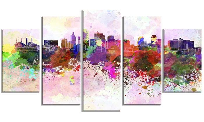 Kansas City Skyline Painting at PaintingValley.com | Explore collection ...