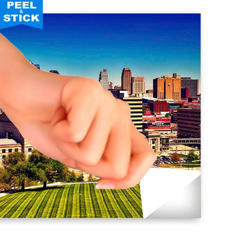 800x800 Painting Kansas City Skyline Wall Art - Kansas City Skyline Painting