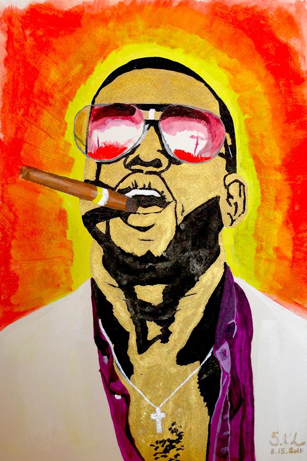 600x900 Kanye West Painting By Estelle Breton Maya - Kanye Painting