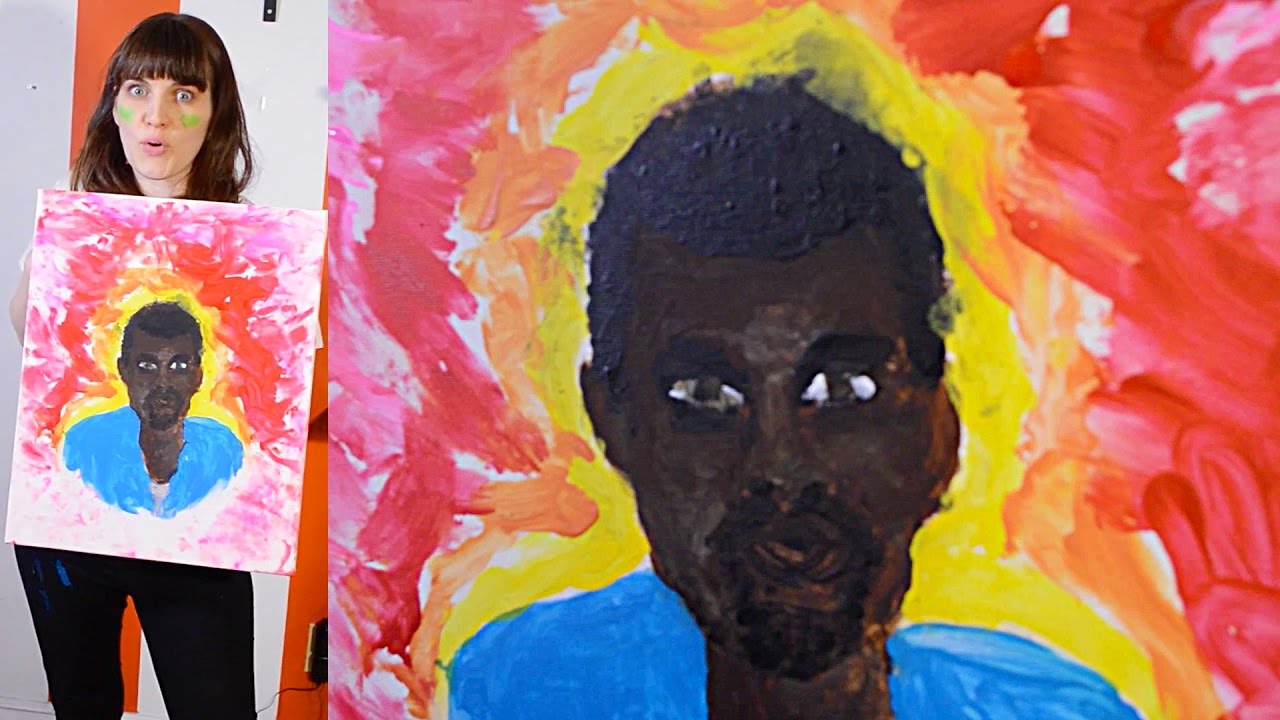 1280x720 I Painted Kanye West With My Breast - Kanye Painting