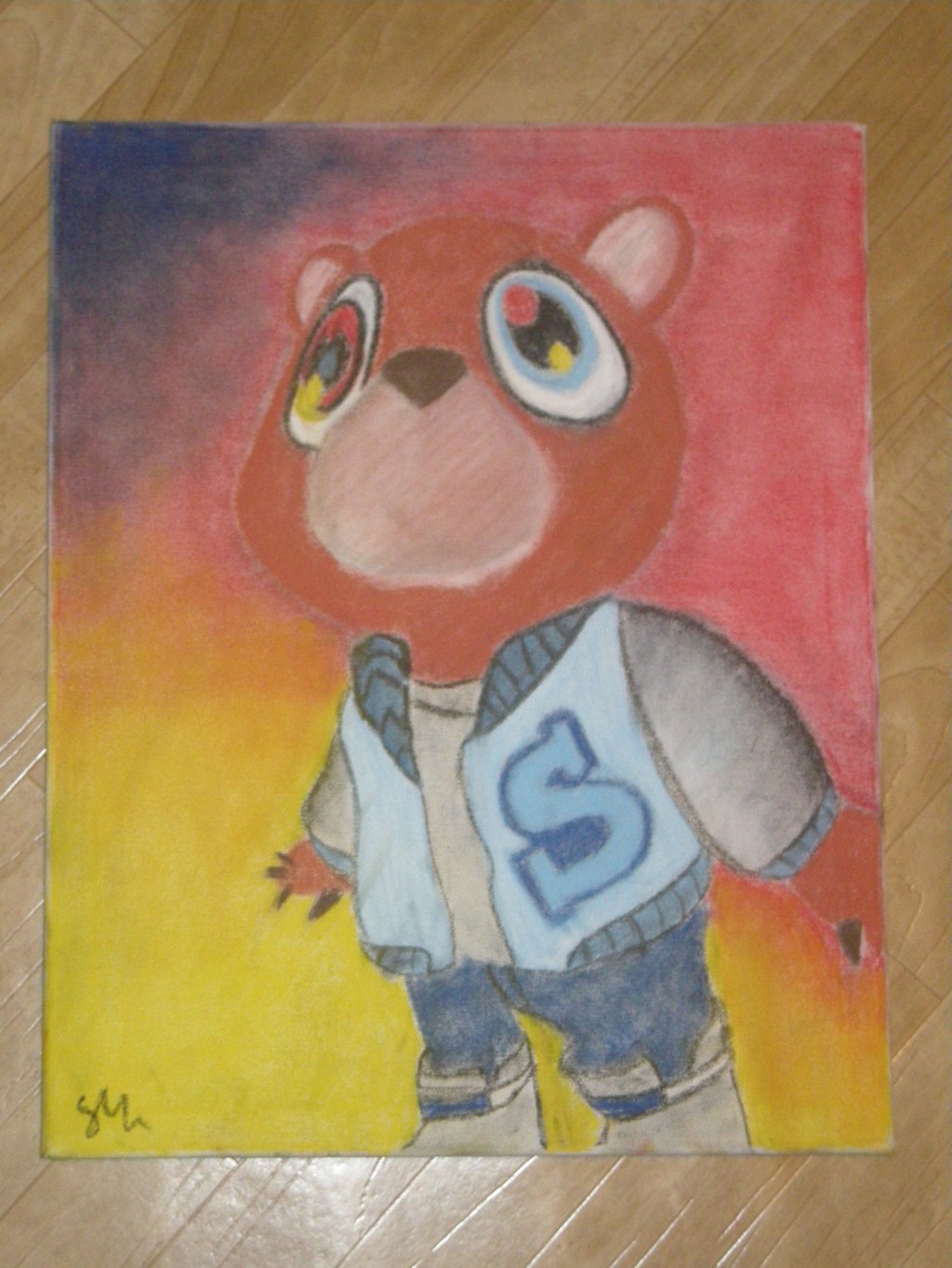 1024x1365 Kanye West Bear By Ste D - Kanye West Canvas Painting