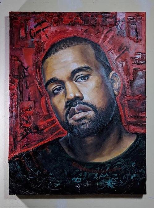 498x674 Kanye West, Oil On Canvas, Khor, 2018 Art - Kanye West Canvas Painting