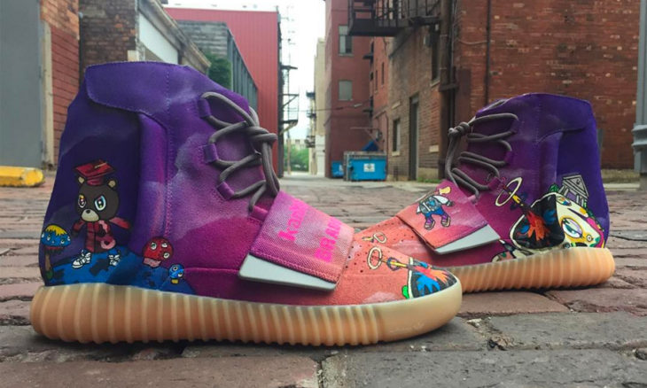 730x438 Custom Kanye West Graduation Adidas 750s Custom Kicks - Kanye West Graduation Painting