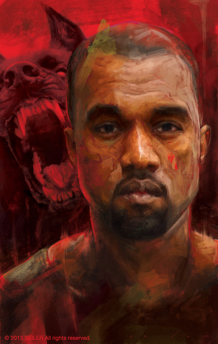 916x1440 Kanye West For Rolling Stone! - Kanye West Painting