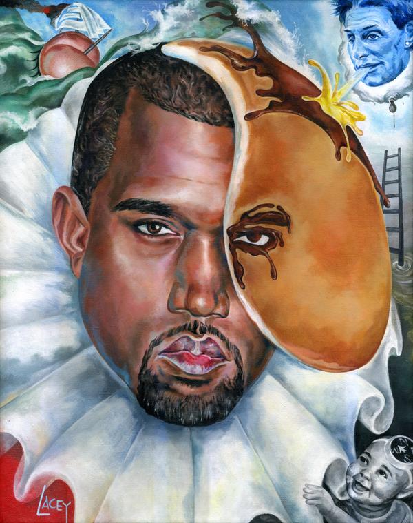 600x759 Dan Lacey On Twitter - Kanye West Painting
