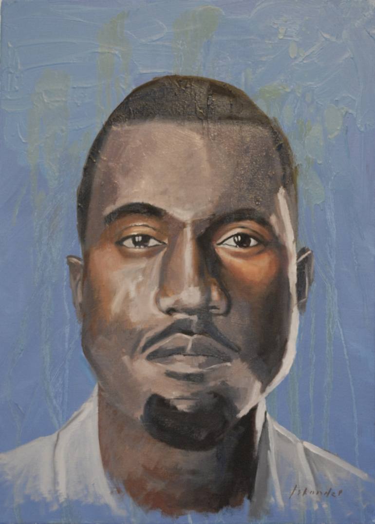 770x1075 Saatchi Art Kanye West Painting By Jamie Iskander - Kanye West Painting