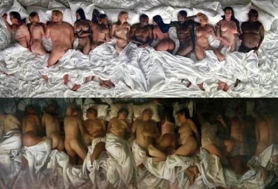 551x374 Here's Painting That Kanye West Recreated - Kanye West Painting