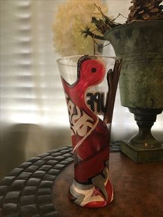 236x314 Kappa Alpha Psi Inspired Hand Painted Glass Fraternity Themed By - Kappa Alpha Psi Painting