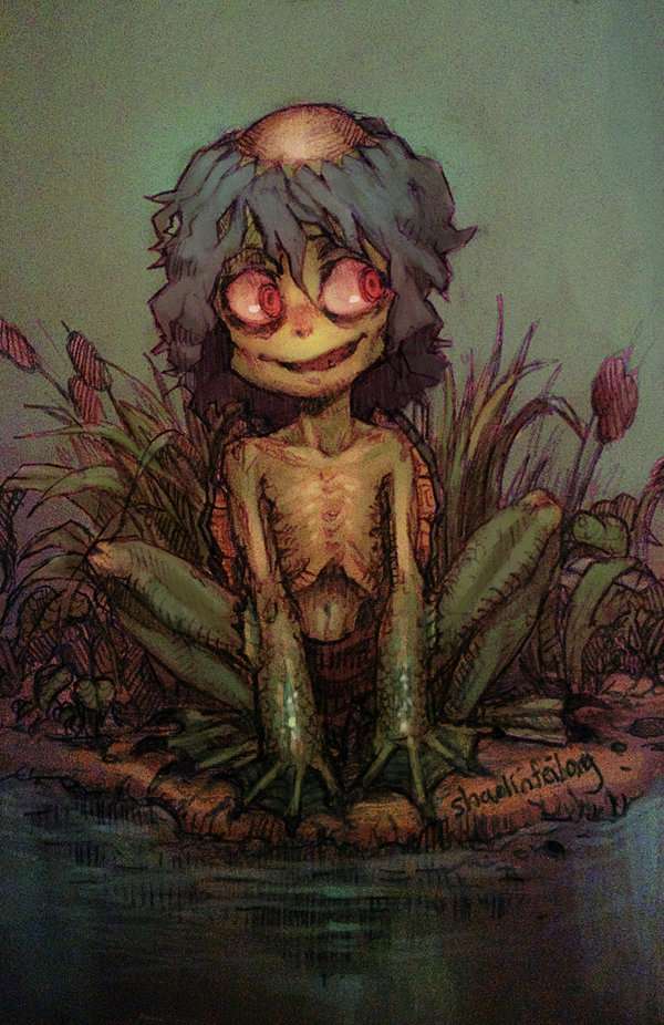 600x926 Kappa Demon By Shaolinfeilong - Kappa Painting