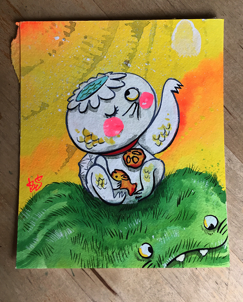 805x1000 Lucky Kappa Art 001 Gravy Toys - Kappa Painting