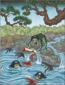 229x300 Yokai, Japanese Monsters - Kappa Painting