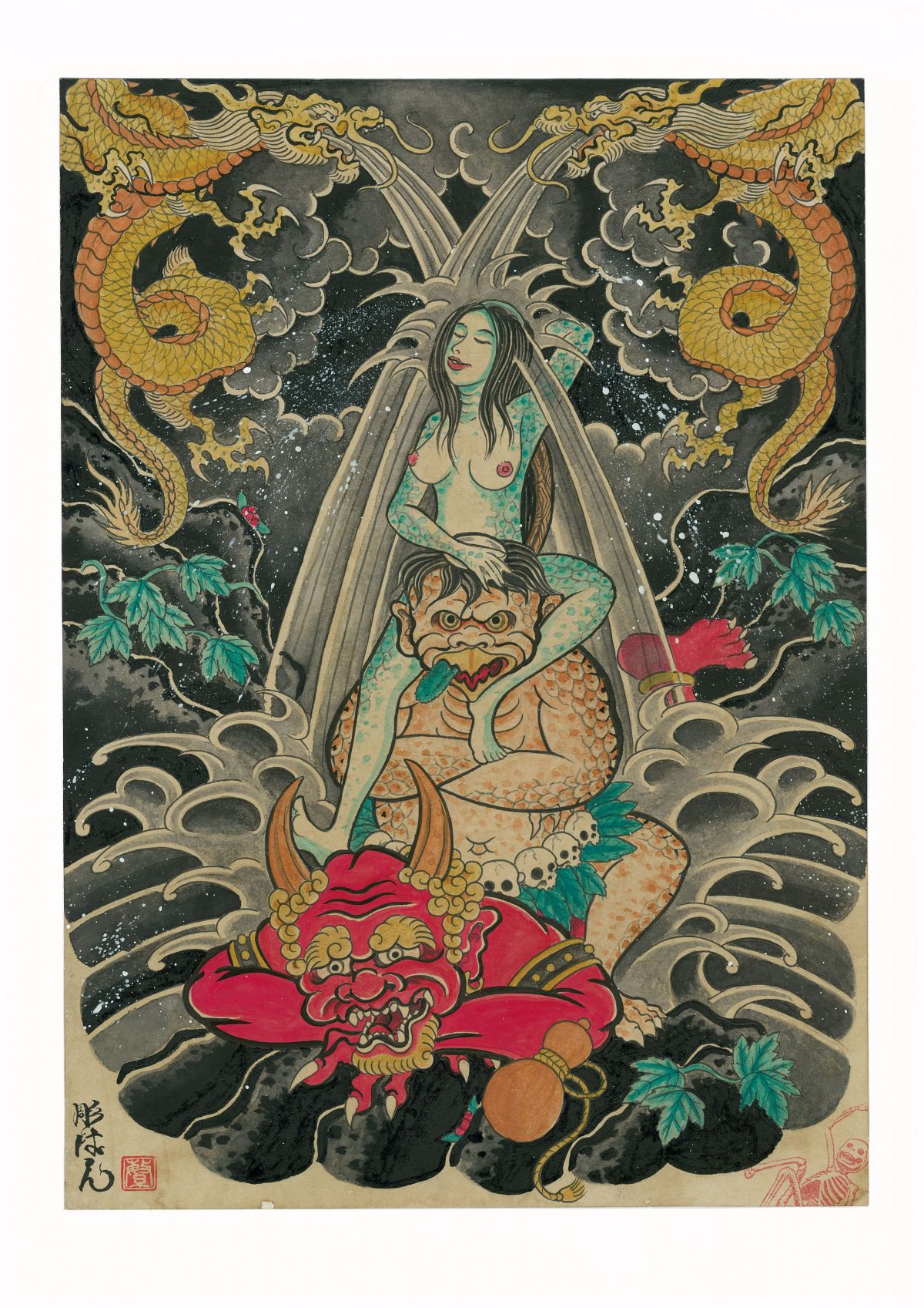 1200x1697 Crystal Morey The Japanese Kappas Tattoo Artist Magazine - Kappa Painting