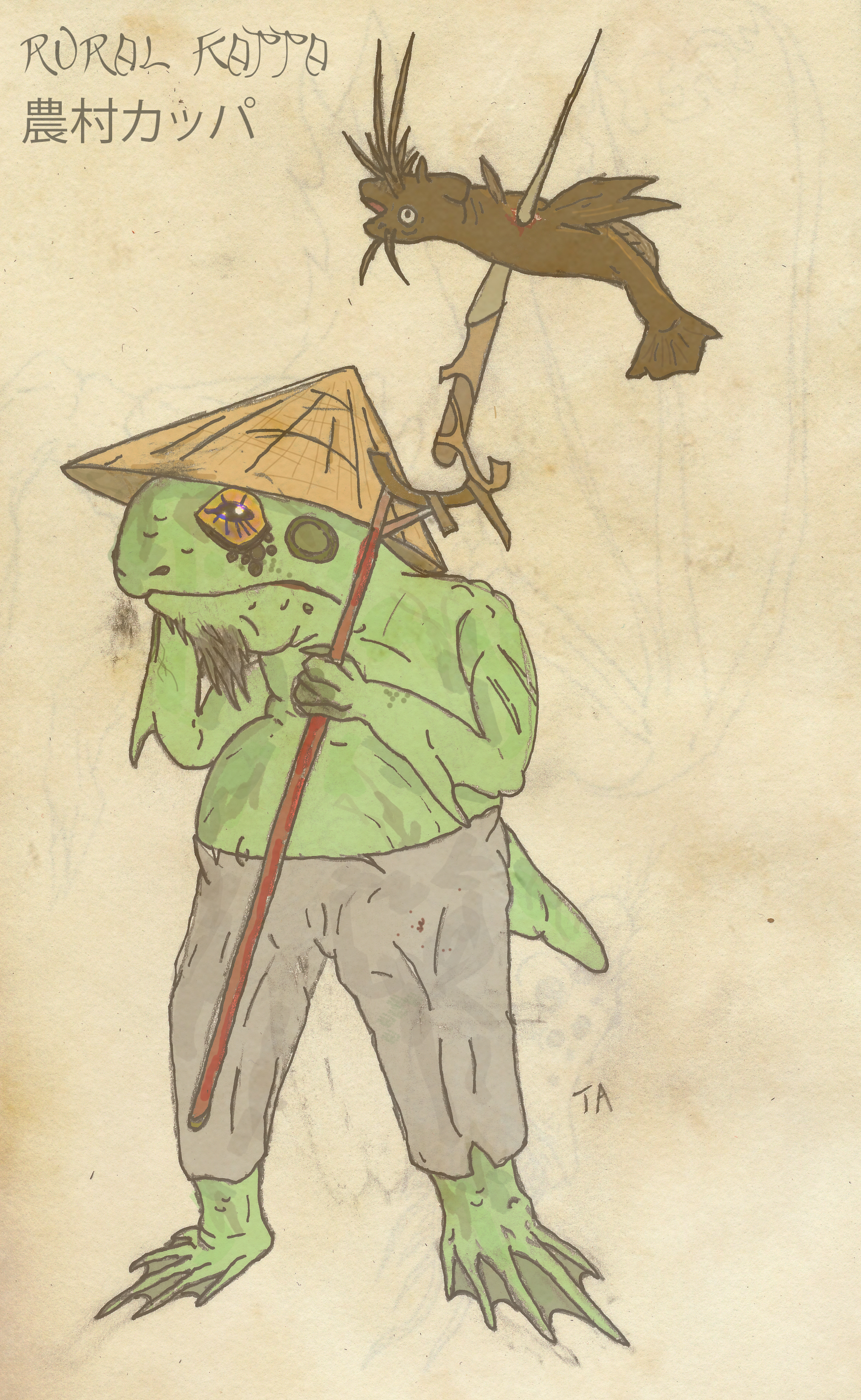 1743x2833 Digital Painting 1 Yggdrasil Engine - Kappa Painting