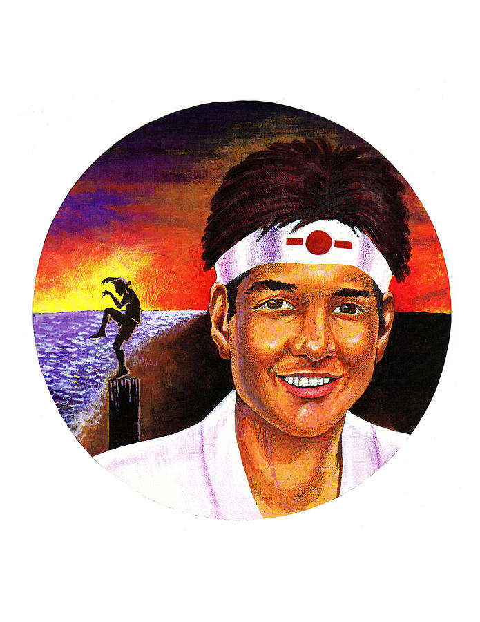 695x900 Karate Kid Painting By Paul Abrahamsen - Karate Kid Painting