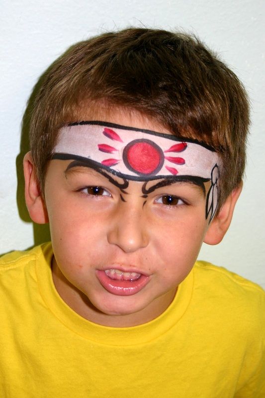 533x800 Karate Kid. Cool Face Painting Idea For Boys Face Paint - Karate Kid Painting