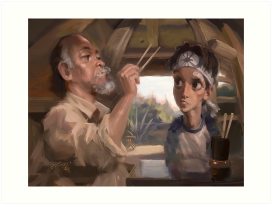 549x413 Karate Kid - Karate Kid Painting