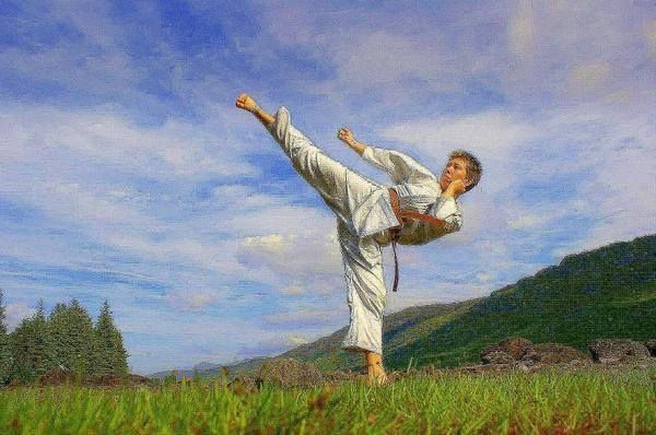 600x398 Karate Painting Karatemartial Arts - Karate Painting